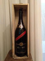 Chamon extra cuvée 3 liter white quality dry champagne 1995 in wooden box