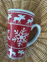 Norvég jellegű - karácsonyi csésze - sérült / kaspóként