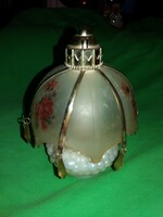 Antik dísz / gyermekjáték bieder babaszoba porcelán alj asztali lámpa 14 cm a képek szerint