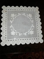 Antique tablecloth 13 cm x 13 cm in the condition shown in the pictures