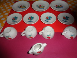 Mini baby porcelain set, mermaid pattern, 12 pieces