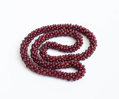 Necklaces strung with garnet beads - garnet, mineral, precious stone jewelry