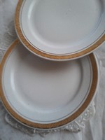 Alföldi plate, gold-plated, 17 cm in pair