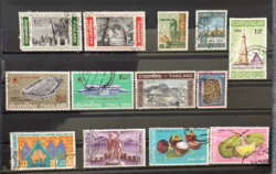 Thailand stamps from the 1970s