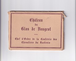 Welcome envelope postcard from Clos de Vougeot castle (2-page leporello) postage clear