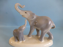Granite with porcelain elephant calf