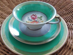 Porcelain coffee set - volkstadt - with old green character