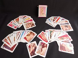 Retro erotic female nude poker, rummy cards