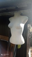 White female plastic torso, used demo doll half body, upper body