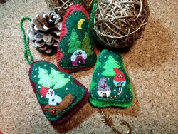 Christmas tree decoration - collage - 3 pieces