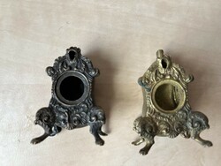 Mini bronze table clock cases