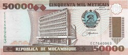 50000 meticais 1993 Mozambik UNC
