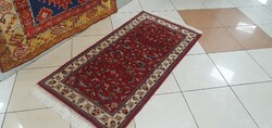 3281 Hindu Keshan kézi csomózású gyapjú perzsa szőnyeg 70X140CM Ingyen Futárral