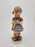 Hummel goebel figurine knitting girl stitch in time tmk4 255 16.5Cm