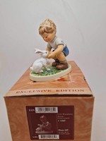 Hummel goebel figure boy with bunny 615 tmk7 11cm