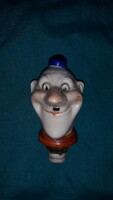 Old porcelain figural bottle cap / bottle stopper - stan laurel - stan and pan as shown in the pictures