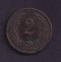 2 Filér 1898 approx.