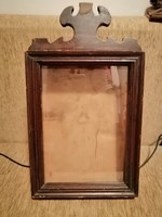 Homemade wooden holy image holder