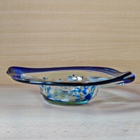 Thick-walled glass bowl