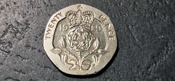 England 20 pence 1989.