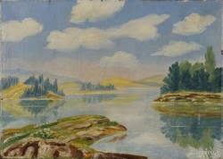 Béla Bicsérdy (1874 - 1951): river bank