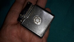 Old Hebrew star engraved ibelo - west germany - lighter with metal casing as shown in the pictures