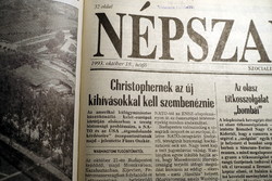 1993 X 18 / people's freedom / newspaper - Hungarian / daily. No.: 25673