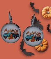 Pumpkin-autumn earrings