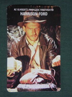 Card Calendar, Mokép Cinema, Harrison Ford, Raiders of the Lost Ark, 1986