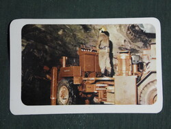 Card calendar, Mecsek ore mining company, newspaper, Pécs, 1984