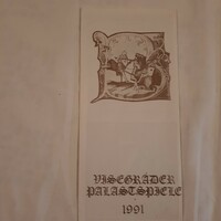 Visegrádi Palotajátékok 1991   német nyelvű prospektus