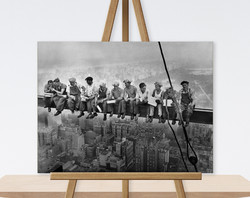 New York workers, lunchtime atop a skyscraper 1932 canvas print