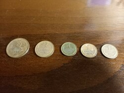 Old Soviet coins 5 pcs