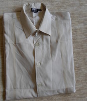 Retro men's shirt 4.: Sand-colored short-sleeved shirt
