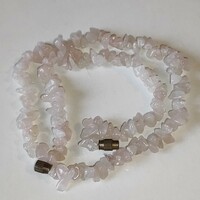 Shorter rose quartz necklace at the price of a bracelet!
