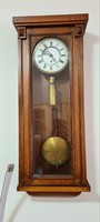 Single-weight gustav becker wall pendulum clock for sale