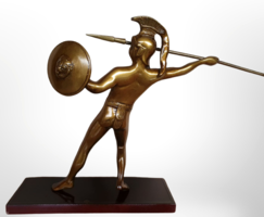Spártai harcos bronz szobor