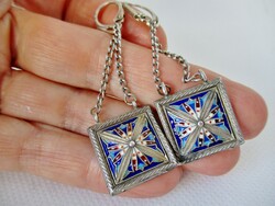 Különleges antik ezüst ékszerszett