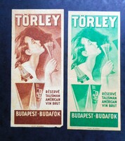 2 pcs. Törley champagne advertisement
