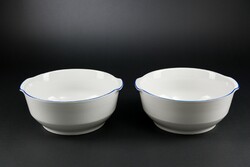 Alföldi porcelain bowls, large size, marked, 2 pieces