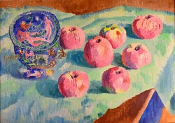 Károly Vayszada (vajszada) (1901-1977): still life with apples