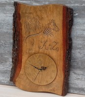 Horse clock, wall clock, wooden clock, horse gift, horse product, horse carving, horse clock, wedding gift, unique gift