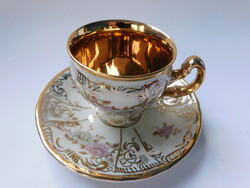 Bernadotte hand painted coffee set with gilded interior - collector's item