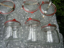 Antique rex canner 1-liter and three-quarter-liter canning jars