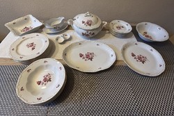 Zsolnay rózsa mintás 26 részes porcelán étkészlet
