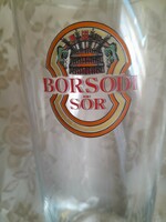 Borsodi beer collector's glass is flawless