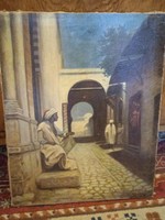 Festmény Arab utcai jelenet