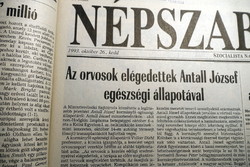 1993 October 26 / people's freedom / newspaper - Hungarian / daily. No.: 25679