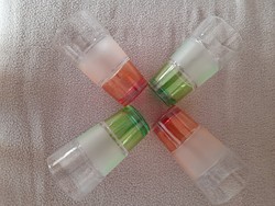 Retro colored glass cups