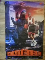 Ritka 1992 Nike Charles Barkley vs. Godzilla poszter